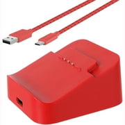 Prociv Charging Station Dock & Charging Cable Cord for Xbox Elite Wireless Controller Series 2, Charging Set for Xbox One Elite 2 Controller (Red)