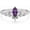 6, variant on Natural Amethyst Rings 925 Sterling Silver Oval Shape Real Amethyst Leaf Ring Gemstone Jewelry Gifts for Women Wife Mom