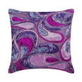 thumbnail image 6 of Pillow Cover, 22x22 inch (55x55 cm) Pillow Cover, Pink Throw Pillow Cover, Multicolor Sequins Abstract Glitter Pillow Cover, Art Deco Silk Throw Pillow Cover, Floral - Royal Obsession, 6 of 11
