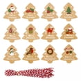 thumbnail image 1 of Etiquetas de papel kraft,suministros de navidad etiquetas papel de regalo etiquetas para fiestas,etiquetas de etiquetas de árbol de santa claus,Etiqueta de papel Kraft 6 piezas, 1 of 8