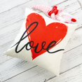 thumbnail image 5 of Valentines Day Pillow Covers 16x16 Inch Love Heart Red Pillowcases Valentine''s Day Decorative Throw Pillow Covers Lovely Home Decor for Sofa Couch Set of 4, 5 of 6