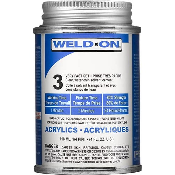 SCIGRIP IPS Weld-On #3 Adhesive (4 oz) with Applicator Bottle and Needle$$Hardware