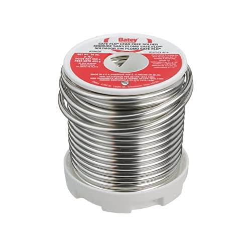 Oatey 29025 Safe Flo Wire Solder 1 Lb Bulk Solid Gray Silver