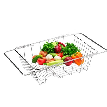 

Leking Telescopic Drain Basket Stainless Steel Extendable Sink Drying Basket Adjustable Stainless Steel Sink Tray Draining Rack Telescopic Drain Basket reliable