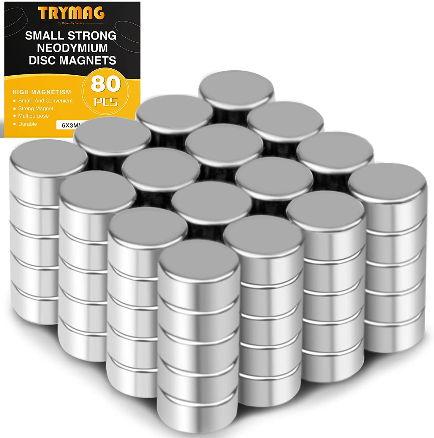 DIYMAG Refrigerator 80 Pcs, Small Round Disc Fridge