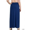 thumbnail image 3 of Zenana Women & Plus Basic Relaxed Foldable High Waist Draped Maxi Skirts, 3 of 3