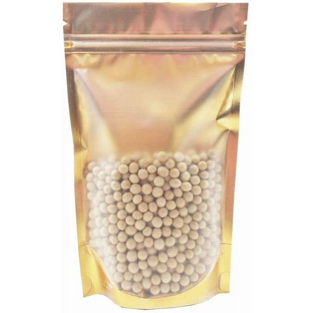 FERENLI Aluminum Foil Mylar for Zip Bags Lock Plastic Heat Sealable Stand Up Food Storage Bag Coffee Beans Candy Zipper Lock Packing Pouch for Sample Reusable (50, 10x15cm (3.9x5.9 inch))