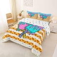 thumbnail image 2 of Erosebridal Pickleball Ice Cream Drip Full Size Comforter Sets, Waffle US Flag Bedding Sets, Colorful Polka Dots Reversible, 1 Comforter and 2 Pillowcases, 2 of 6
