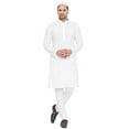 thumbnail image 6 of Men pure cotton white EID special festive kurta pajama kurta salwar..., 6 of 7