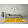 thumbnail image 3 of Ahgly Company Indoor Rectangle Abstract Yellow Modern Area Rugs, 2' x 3', 3 of 4