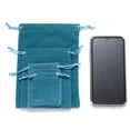 thumbnail image 3 of 10pcs 5x7cm 7x9cm Mix Velvet Jewelry Bags Drawstring Wedding Party Gift Pouch Storage Packaging Bag sapphire 5X7mm, 3 of 6