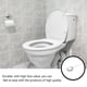 thumbnail image 3 of Botón de descarga de inodoro para el hogar Hotel oficina pequeño apartamento baño varilla ABS Billuyoard, 3 of 6