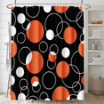 thumbnail image 4 of Arttown Red Bathroom Sets with Shower Curtain and Rugs and Accessories, Black and Red Shower Curtain Sets, Geometric Shower Curtains for Bathroom,Modern Art Bathroom Decor 4 Pcs, 4 of 8