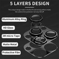 thumbnail image 2 of Metal Camera Lens Glass For iPhone 15 14 Pro Max 15 Plus Camera Protective Glass Film For iPhone 14Pro Max 15Pro Max Lens Cover, 2 of 7