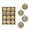 Khaki, variant on 12 Pcs Velvet Christmas Balls Ornaments Set Shatterproof Flocked Christmas Tree Ornament with Gold Glitter, Vintage Flocked Finish, Christmas Decorations for Tree Wreath Garland Mantle Stairs Decor