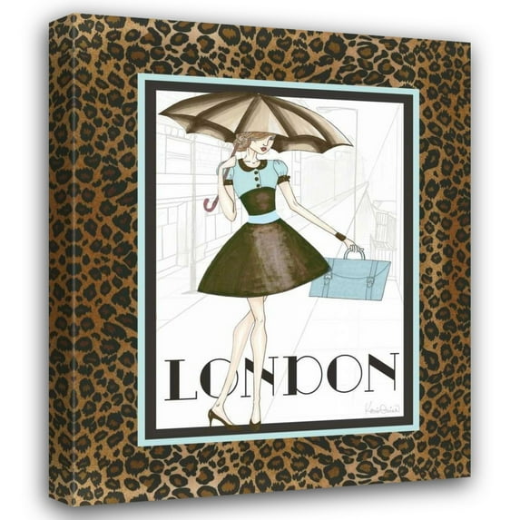 Katie Guinn 26x31 Gallery Wrapped Canvas Wall Art Titled - City Girl I