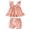 k4826-Pink1, variant on LIIPEE Girls Outfits Casual Summer Floral Printed Sleeveless Square Neck Ruffle Tops Shorts Two Piece Set Toddler Baby Cute Comfortable Breathable Soft Daily Clothes,Blue,12-18 Months