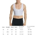 thumbnail image 4 of Qarigey Chaleco adelgazante para hombre, portátil, lavable, transpirable, soporte de espalda, moldeadores de pecho sin mangas, ropa interior Type2 NO2, 4 of 6