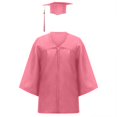 thumbnail image 1 of Chapeau et Toge de Graduation pour Enfants de Primaire pour Tout-Petits, Chapeau et Toge Rouges avec Franges, Tenue de Cérémonie de Graduation 8-9 Ans Tenues Formelles, 1 of 7
