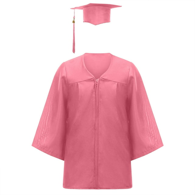 Toddler Primary School Graduation Cap and Gown Set Red Cap and Gown Set Graduation Gift 5-6 Years Girls Outfit