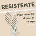 thumbnail image 2 of Gancho Organizador Multiple Mima2 para Pantalones Hasta 5 Prendas Color Blanco, 2 of 5