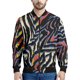 thumbnail image 3 of Chaqueta con estampado de cebra abstracto en 3D, ropa para hombre, sudadera con estampado de flores, chaquetas bomber informales con cremallera para mujer, ropa de calle, abrigo, 3 of 5