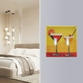 thumbnail image 4 of Yayeee Toggle Light Switch Wall Plate 3-Gang 6.37"x4.48" Decorative Outlet Cover, Orange Cocktails, 4 of 7