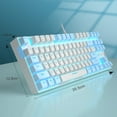 MageGee 75% Mechanical Gaming Keyboard Red Switch, Blue LED Backlit ...