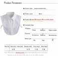 thumbnail image 3 of LoudSung Fake Collar Detachable Half Shirt Blouse False Collar Elegant Dickey Office Collar Design for Women Girls, 3 of 7