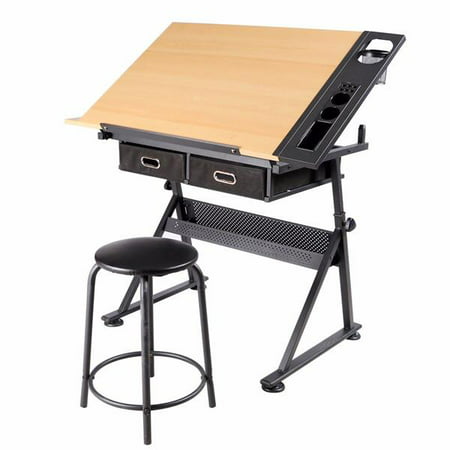 Adjustable Drafting Drawing Table Art Craft Artist Table Desk &