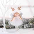 thumbnail image 1 of Xihbxyly Adorno Colgante de Ángel para Árbol de Navidad, Suave y Esponjoso, Elegante Diseño En Blanco y Gris, Perfecto para Decoración Navideña, Nochebuena, 16,5 X 9,5 Cm., 1 of 1