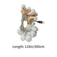 thumbnail image 3 of Darzheoy Colorful Flashing String Lights 10ft 20 LEDs USB for Christmas Tree Birthday Decoration Cloud Rainbow Room Decor, 3 of 8