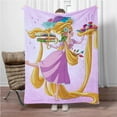 thumbnail image 3 of Rapunzels Blanket Travel Throw Blanket - Measures 60 x 50 Inches Super Lightweight Soft & Cozy Travel Accessories for Rapunzels Bed Sofa Living Room Couch Home Decor, 3 of 4