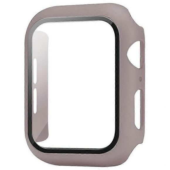 BrownCase Compatible with Apple Watch 44MM, 2 in 1 Protection PC Hardening Case and HD Tempered Glass Film for iwatch 44MM Accessory Screen Protector
