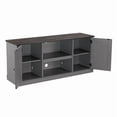 thumbnail image 4 of FESTIVO 54" Faux Raw Wood TV Stand for 60" TVs - 54" in Width Grey Natural Finish, Wood Finish Adjustable Shelving, Includes Hardware French, Modern &, 4 of 6