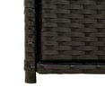 thumbnail image 4 of vidaXL Garden Storage Cabinet Black 105x55x113 cm Poly Rattan, 4 of 5