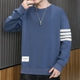 thumbnail image 5 of Men's Loose Round Neck Long Sleeve Top - Fashion&Versatile, 5 of 14