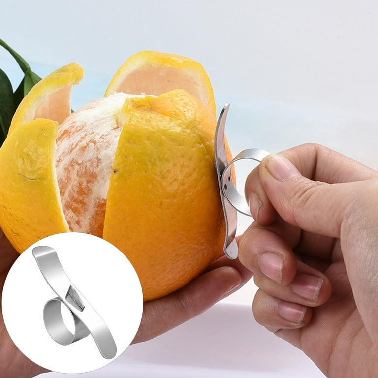 Orange Opener - Small Blade Design - Labor-Saving - Anti-Slip - Fruit  Peeling - Stainless Steel Ring - Pomegranate Citrus Pomelo Zester - Kitchen