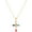 Multicolour, variant on 14K Gold Plated Colorful Gemstone-encrusted Cross Pendant Necklace for Women, Zirconia Cross Faith Pendant Necklaces
