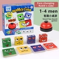 thumbnail image 2 of Uttryckspussel Bygg Kuber Ansiktsförändrande Byggstenar Matchande Spel Logiskt Tänkande Träningsleksak, 2 of 5