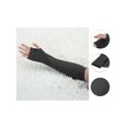 thumbnail image 2 of INSPIRE CHIC Women's Halloween Elbow Length Thumbhole Arm Warmer Fingerless Gloves Dark Gray, 2 of 6