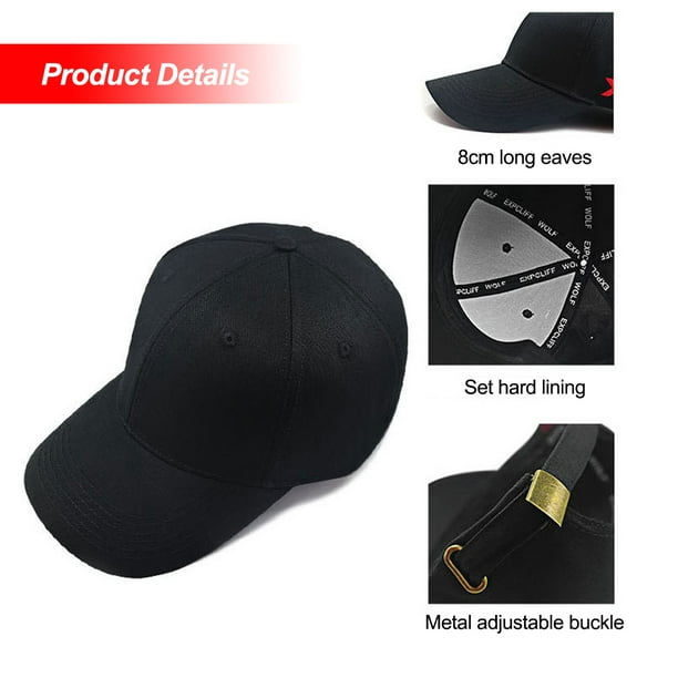 Spring Autumn Baseball Cap Portable Cotton Breathable Hat with Sunshade  Brim Sports Hats Accessory for Outdoor Leisure Sporting Gray