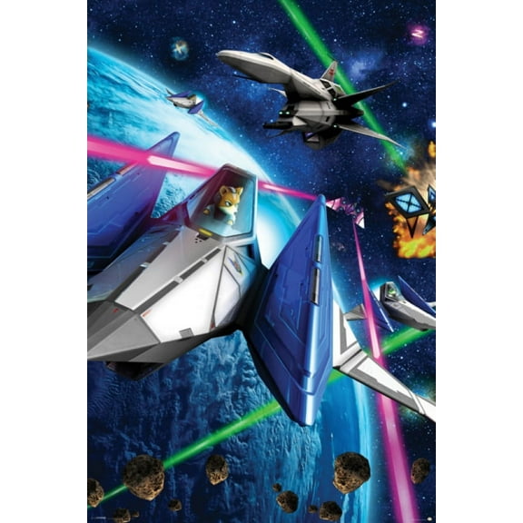 Star Fox 64 - Space Battle Poster (24 x 36)