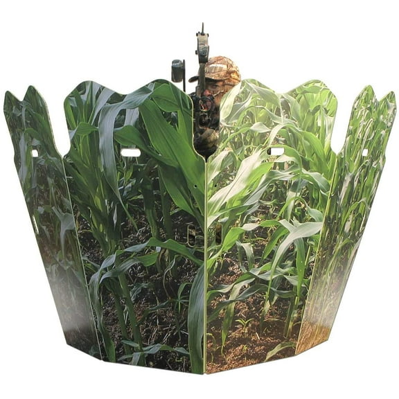 GhostBlind 4-Panel Pop-up Standing Predator Ground Blind, Mirror Silver