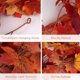 thumbnail image 5 of Guirnalda de hojas de arce artificiales de otoño, hojas de arce otoñales, para decoración del hogar, habitación, jardín, boda, fiesta, Halloween, Navidad, 5 of 5