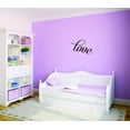 thumbnail image 1 of Custom Wall Decal - Peel & Stick Sticker Love Text Lettering Life Quote Home Decor Picture Art 16 x 40 Inches, 1 of 1