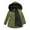 Green, variant on Lindreshi Winter Coats for Women 2023 Trendy Women Plus Size Winter Warm Composite Plush Button Lapels Jacket Outwear Coat
