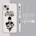 thumbnail image 5 of Funda de teléfono con nivelación individual para Apple, carcasa con cuerda izquierda líquida para iPhone 15, 14, 13, 12, 11 Pro Max Plus, 8, 7, SE, 5 of 5
