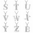 thumbnail image 4 of PVCS 26 Letters Necklace Diamond Fashion Accessories Gifts For Lover's Girlfriend, 4 of 5