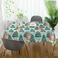 thumbnail image 6 of 60"x90" Christmas Tree Tablecloth, Waterproof Washable Polyester Square Table Cover Durable Tablecloth for Kitchen Dining Table Party Decor, 6 of 7
